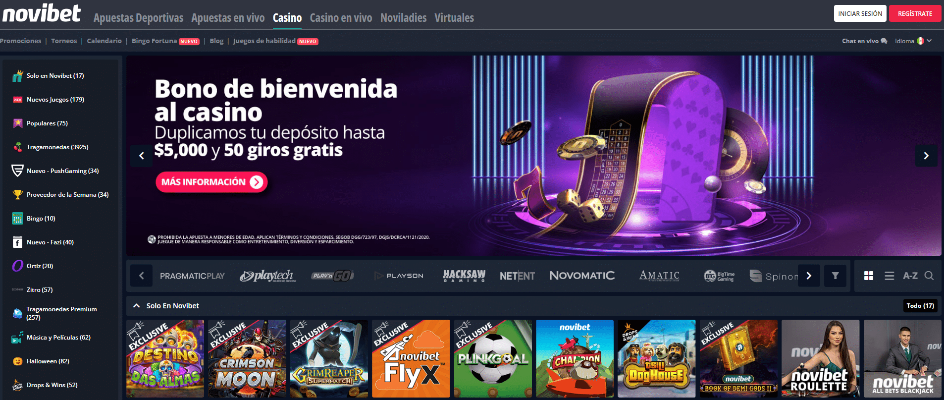 novibet casino