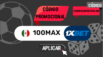 Bono de bienvenida 1XBET: 100MAX | Llévate 3,500 MXN | Validez: October 2025
