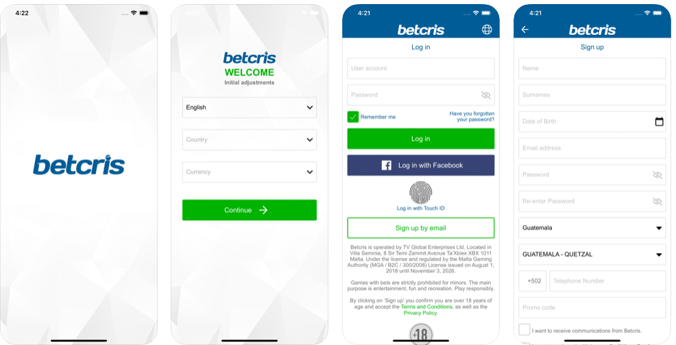 betcris app