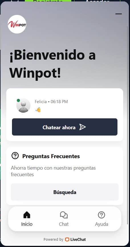 WINPOT CASINO ATENCIÓN AL CLIENTE